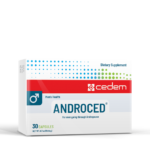 ANDROCED is a plant-based supplement that alleviates andropause symptoms, boosts fertility, and enhances mood, gluten- and lactose-free.