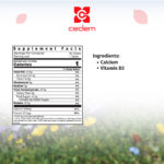 Calcium (400 mg) and Vitamin D3 (5 μg) in CEDEM AG's Calcium Beauty for enhanced bone health
