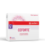 CEFORTE supplement boosts red blood cell and hemoglobin formation, supports iron levels, prevents anemia, and aids pregnant women.