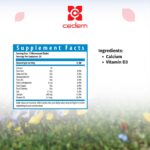 Calcium and vitamin D3 blend to support strong bones and prevent osteoporosis in VitaCed Joints by Cedem