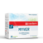MYVER supplement enhances male fertility by improving sperm count and quality, featuring L-Carnitine and L-Arginine, gluten- and lactose-free.