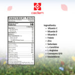 L-Carnitine (750 mg), L-Arginine (500 mg), and essential vitamins in CEDEM AG's MYVER for improved spermatogenesis