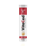 VitaCed B-Complex effervescent tablets for brain and nerve function, energy boost, and stress relief, 20 tablets – Cedem
