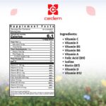 Vitamin C, E, B-complex, D3, and essential nutrients blend for children’s growth and well-being in VITAKIDS Go by Cedem