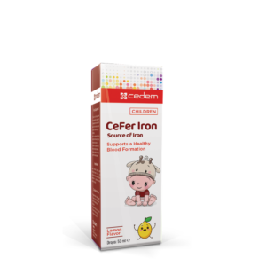 CeFer Iron drops for blood formation, immunity boost, and mental focus with Ferrous Fumarate, available in 100 ml, 150 ml, 200 ml, and 250 ml – Cedem