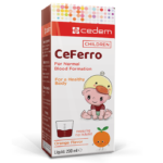 CeFerro liquid iron supplement for blood formation, immunity, and mental focus with Ferric Ammonium Citrate, in 100 ml, 150 ml, and 200 ml – Cedem
