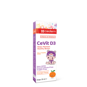 CeVit D3 30 ml oral drops for healthy bones, muscle growth, and rickets prevention with vitamin D3 for all ages – Cedem