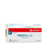 PROSTA-LIQ is a food supplement that supports prostate health and urinary function with ultra-microemulsion Serenoa oil, gluten- and lactose-free.