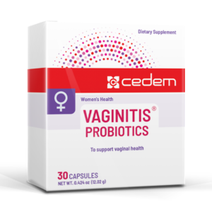 VAGINITIS PROBIOTICS supplement promotes vaginal and urinary health with a blend of cranberry extract and probiotics, gluten- and lactose-free.