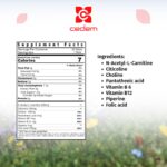 Ingredients for BRAINOMAX: N-Acetyl-L-Carnitine, Citicoline, Choline, B vitamins, gluten-free and lactose-free - Cedem AG