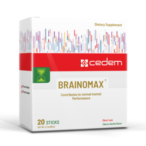 Brain function supplement BRAINOMAX for mental performance, fatigue reduction, and nervous system support - Cedem AG