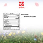 CHROMOCED supplement reduces insulin resistance, supporting cardiovascular health and diabetes prevention. Gluten and lactose-free. Cedem ag.