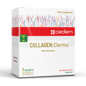 Collagen supplement Collagen Derma for healthy skin, elasticity, and hydration with hydrolyzed peptides - Cedem AG