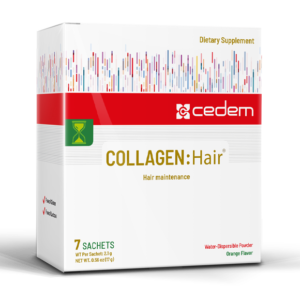 Collagen supplement Collagen Hair for healthy hair, strengthened follicles, and scalp moisture with hydrolyzed peptides - Cedem AG