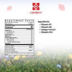 Ingredients for NEURO Forte: vitamins B1, B6, B12, and Ginkgo Biloba for nervous system support, gluten-free and lactose-free - Cedem AG