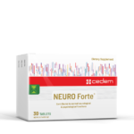NEURO Forte Tablets supplement for psychological function, stress reduction, and mood enhancement, gluten-free and lactose-free - Cedem AG