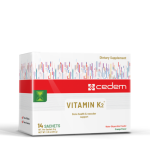 Vitamin K2 supplement for blood clotting, heart, and bone health with CoQ10 for inflammation reduction, gluten-free and lactose-free - Cedem AG