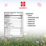 VITACED B-SHOT active ingredients: Vitamin B complex for energy production, nerve function, and cognitive health. Cedem ag.