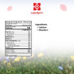 Calcium and high-dose vitamin C blend for bone health, immunity, and anti-aging in VitaCed Ca 1g + Vit C 1g by Cedem